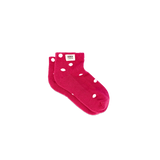 Wembley Ankle Socks for Kids in Granita Red Dot