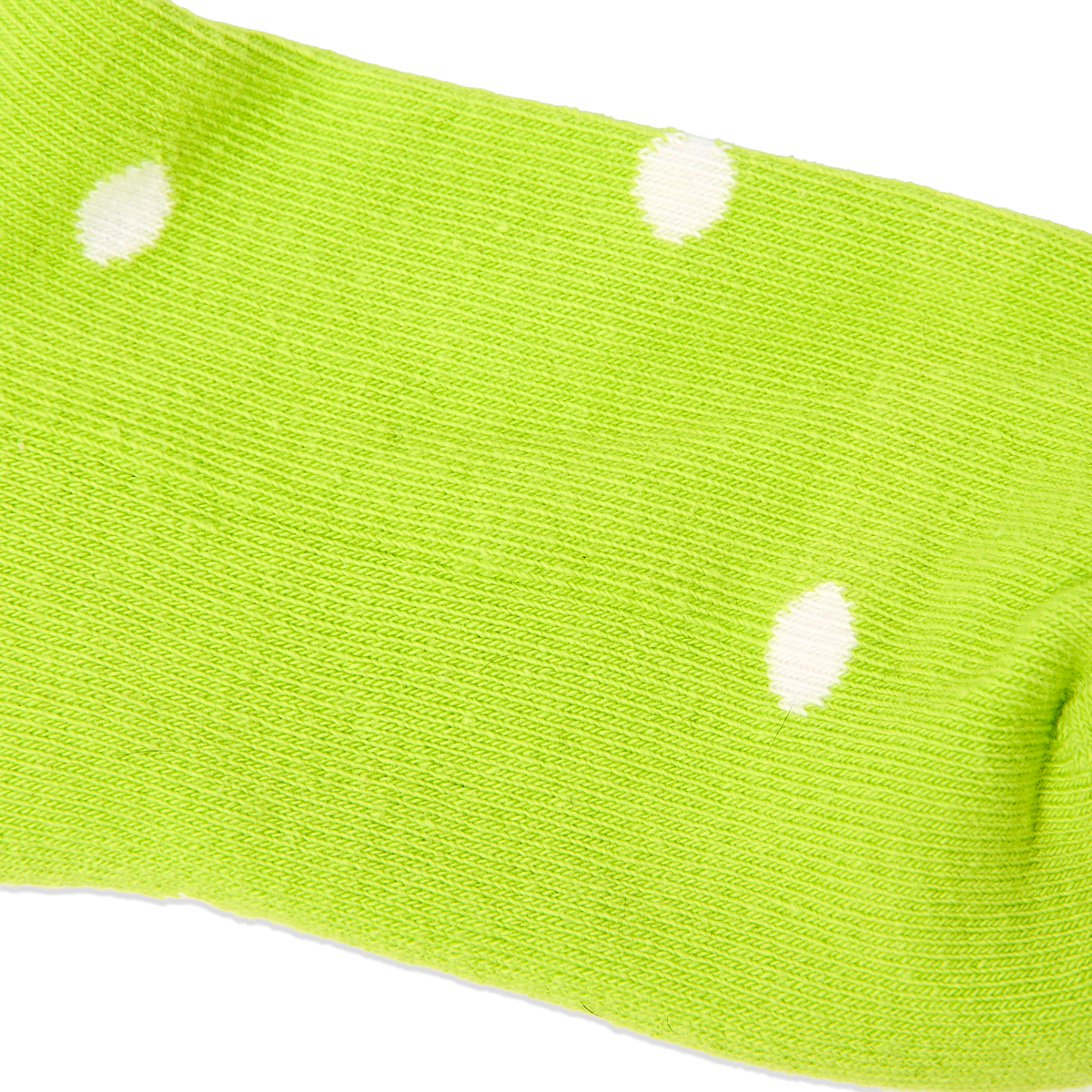 Wembley Ankle Socks for Kids in Lime Dot