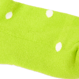 Wembley Ankle Socks for Kids in Lime Dot