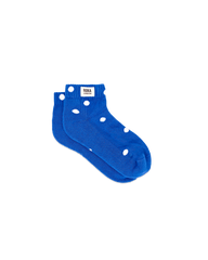 Wembley Ankle Socks for Kids in Malibu Blue Dot