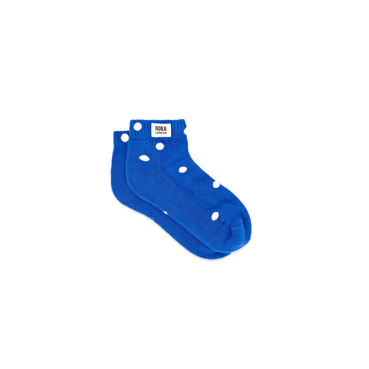 Wembley Ankle Socks for Kids in Malibu Blue Dot