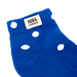 Wembley Ankle Socks for Kids in Malibu Blue Dot