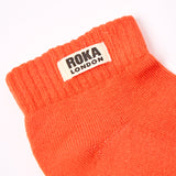 Wembley Ankle Socks for Kids in Mandarin
