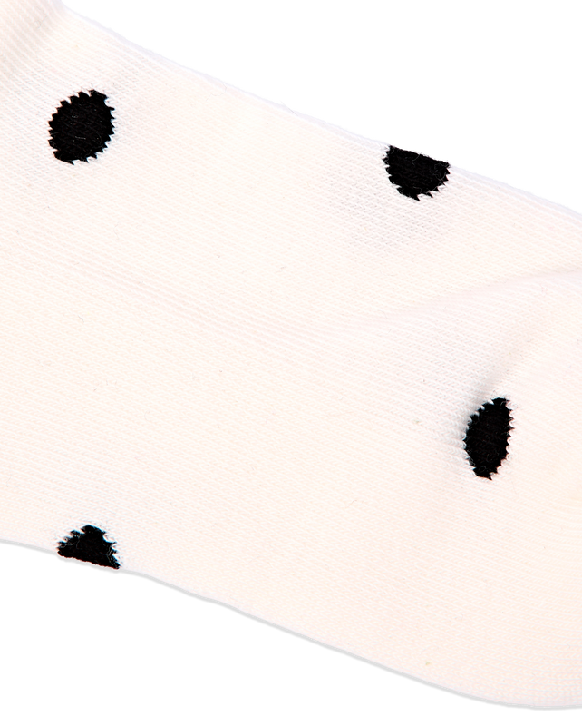 Wembley Ankle Socks for Kids in Marshmallow Dot
