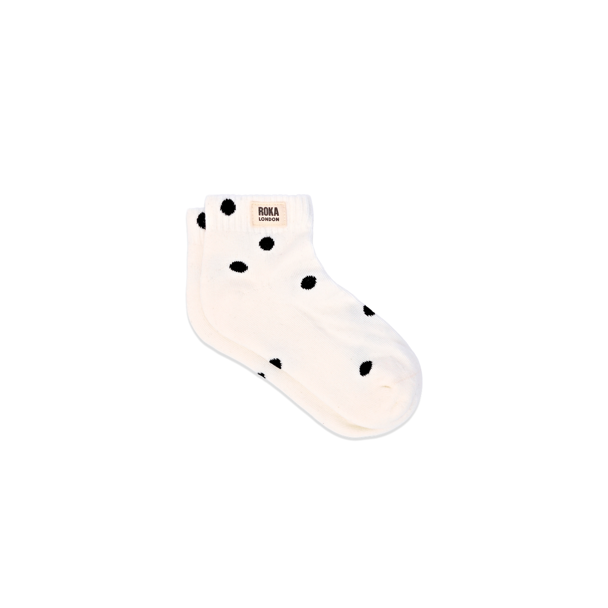 Wembley Ankle Socks for Kids in Marshmallow Dot