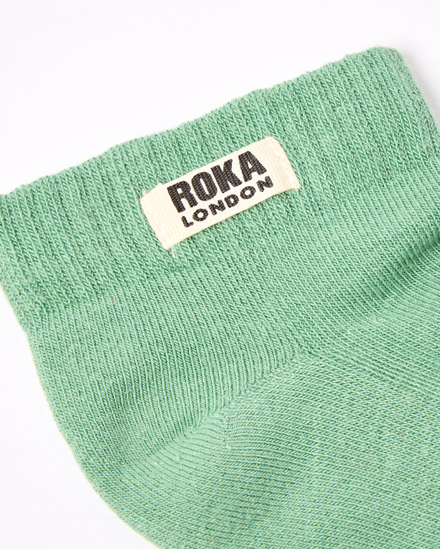 Wembley Ankle Socks for Kids in Matcha
