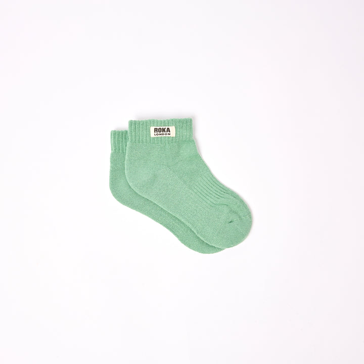 Wembley Ankle Socks for Kids in Matcha