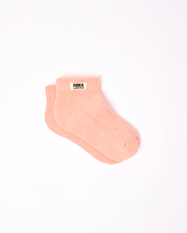Wembley Ankle Socks for Kids in Nougat
