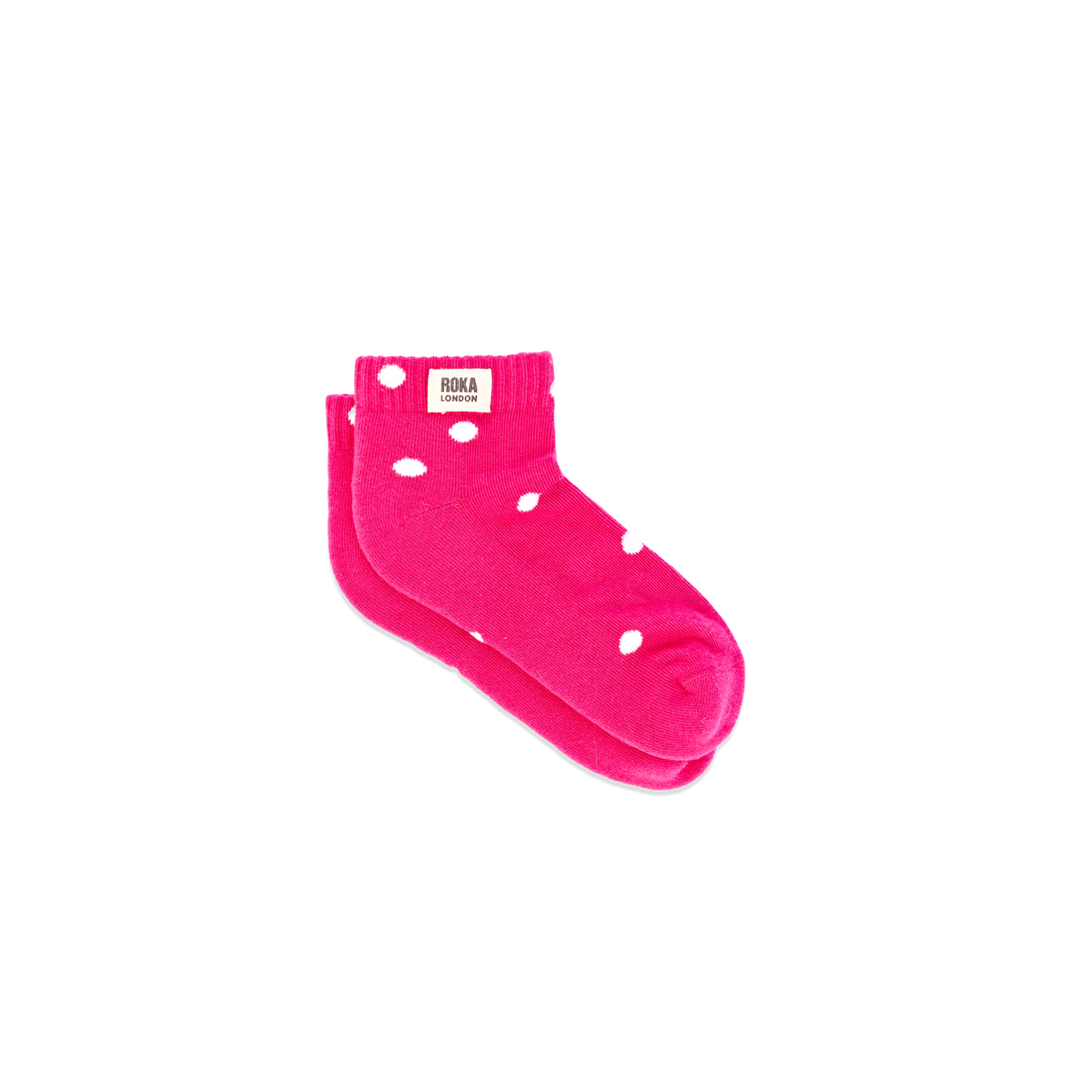 Wembley Ankle Socks for Kids in Pink Dot