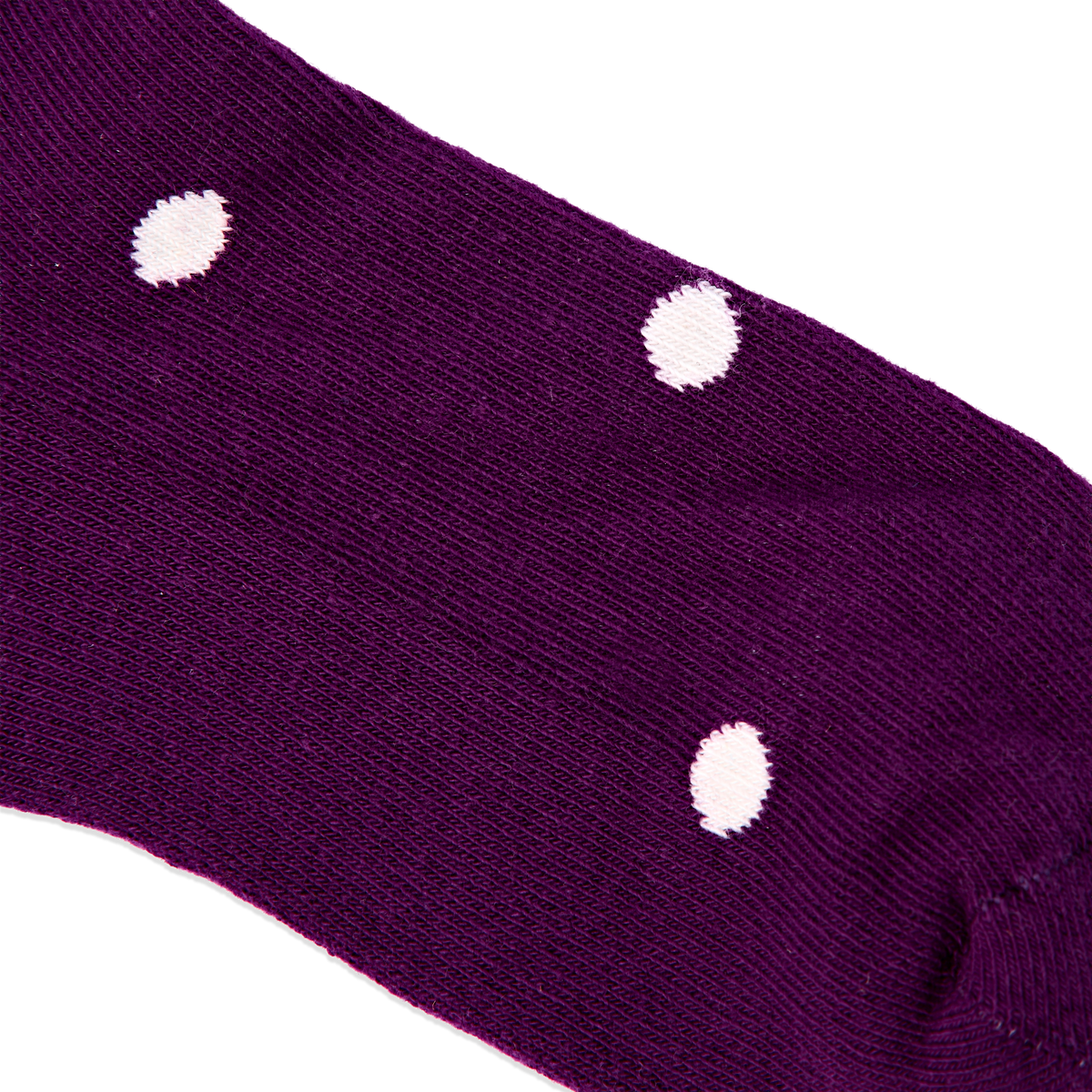 Wembley Ankle Socks for Kids in Purple Dot