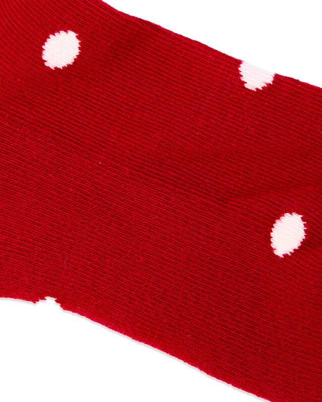 Wembley Ankle Socks for Kids in Scarlet Dot