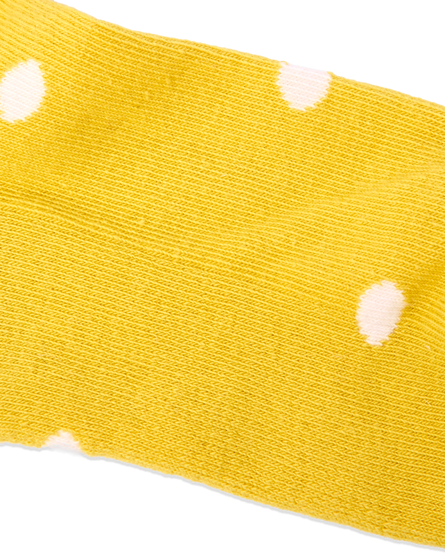Wembley Ankle Socks for Kids in Summer Yellow Dot