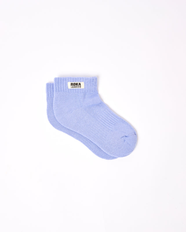 Wembley Ankle Socks for Kids in Thistle