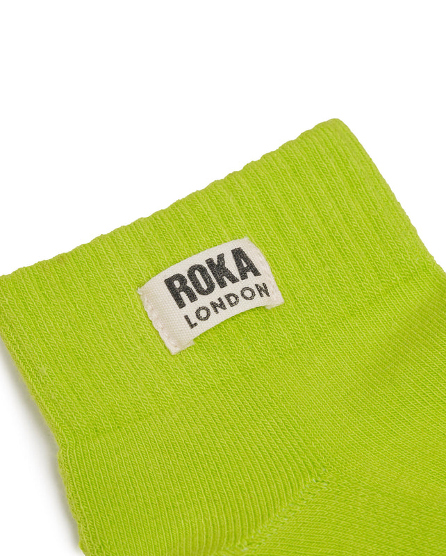 Wembley Ankle Socks for Women in Lime