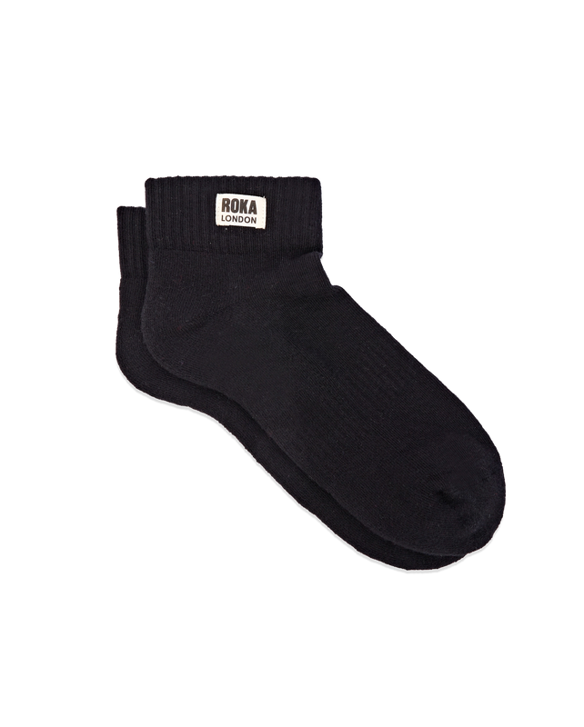 Wembley Ankle Socks for Men in Black