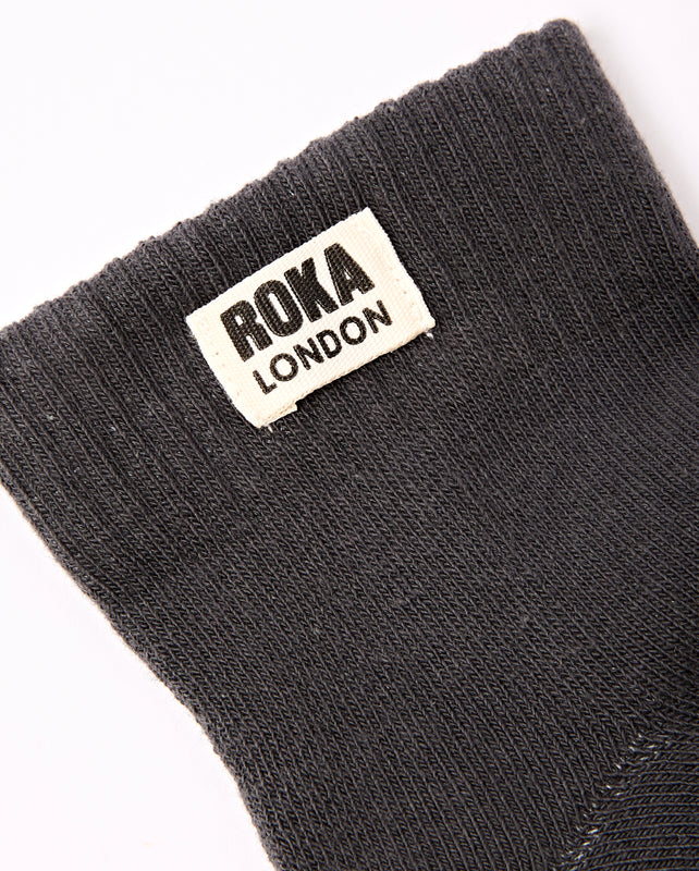 Wembley Ankle Socks for Men in Faded Black