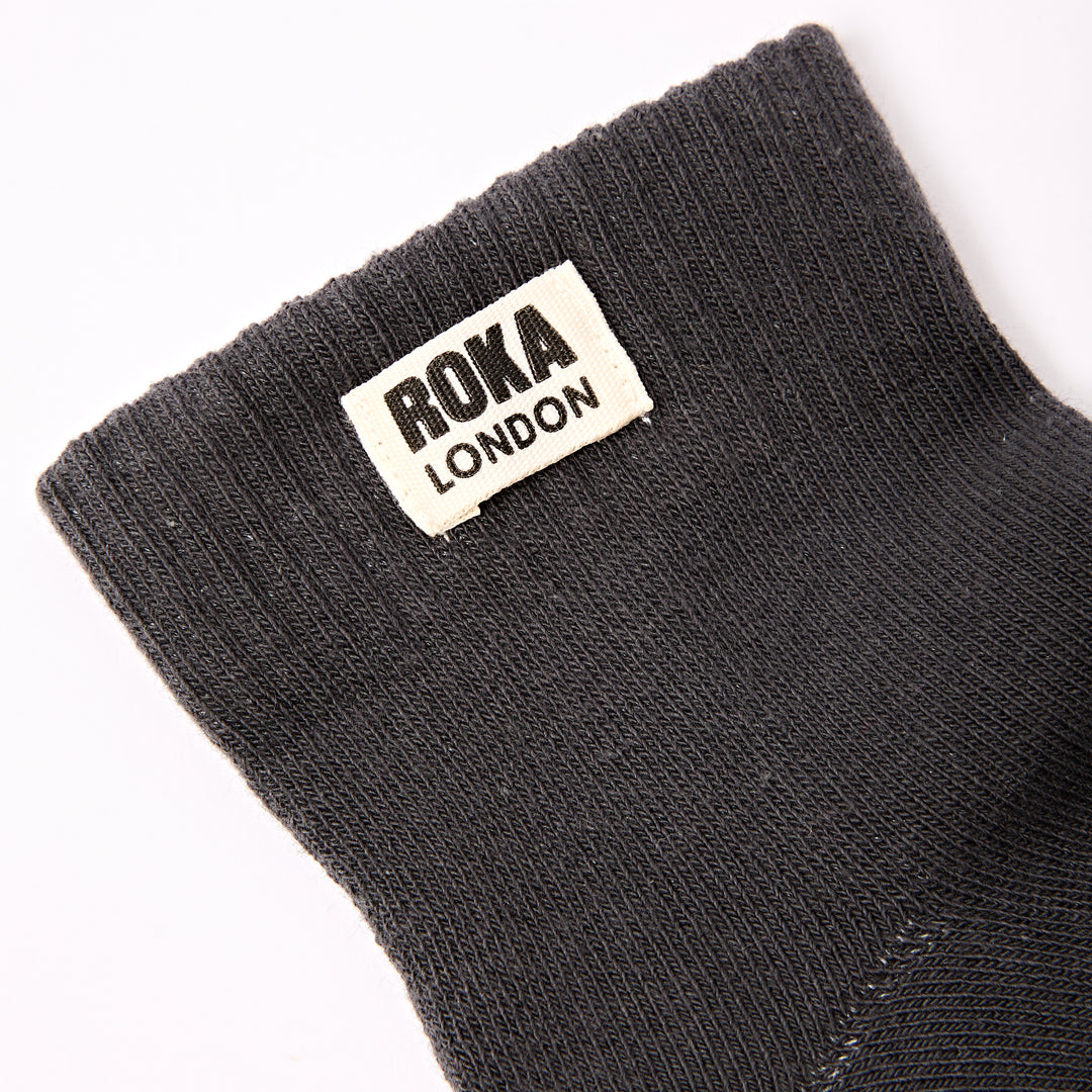 Wembley Ankle Socks for Men in Faded Black