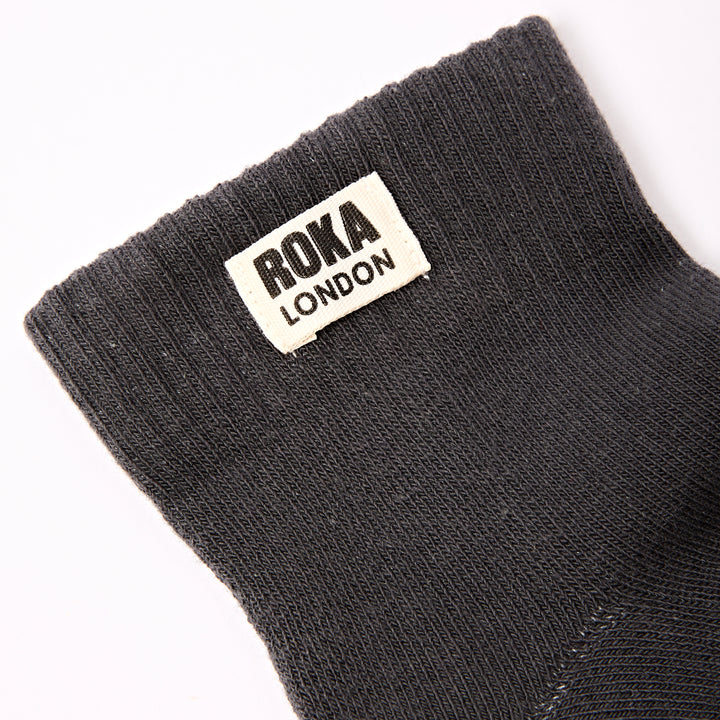 Wembley Ankle Socks for Men in Faded Black