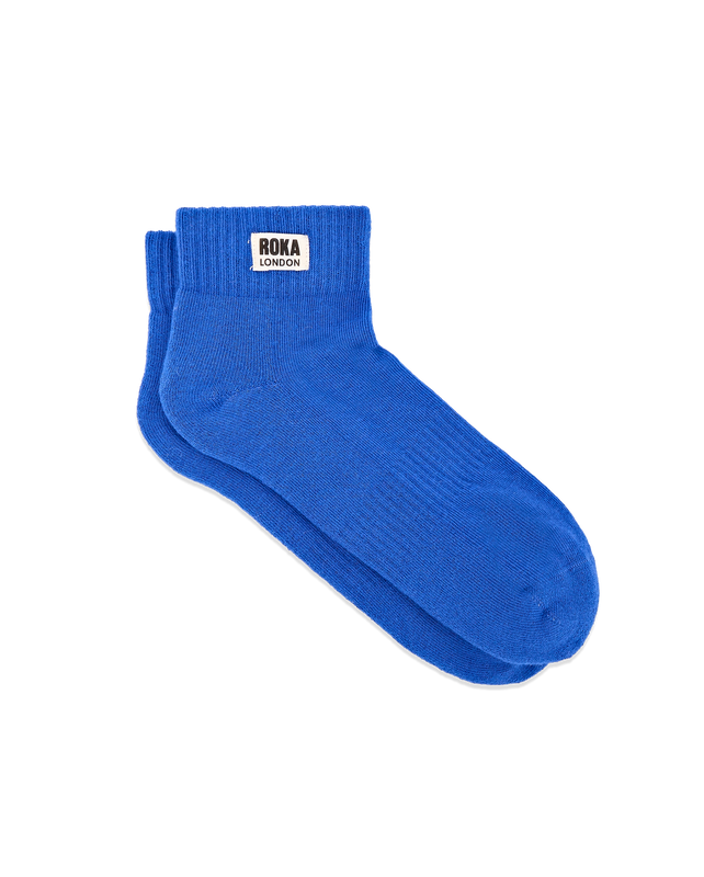Wembley Ankle Socks for Men in Malibu Blue