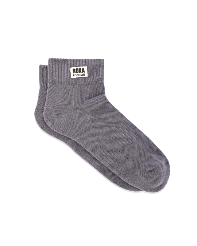 Wembley Ankle Socks for Men in Smoke