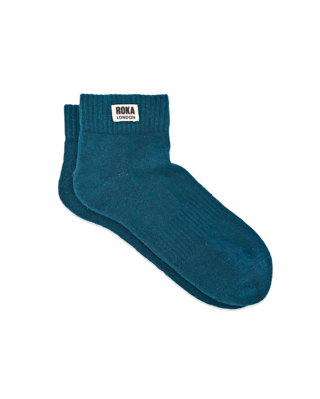Wembley Ankle Socks for Men in Teal