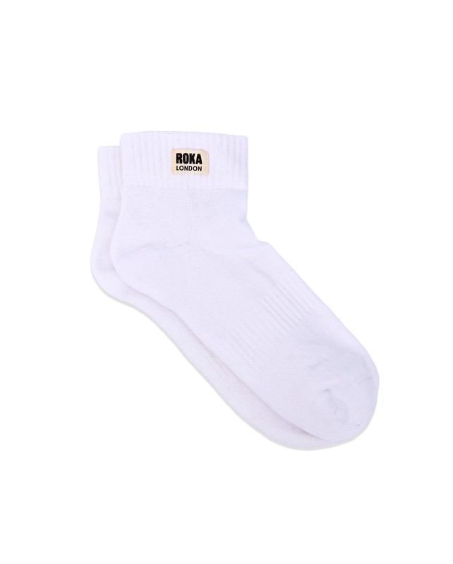 Wembley Ankle Socks for Men in White