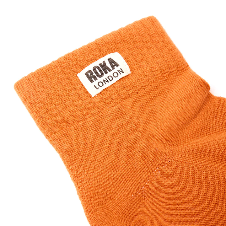Wembley Ankle Socks for Men in Burnt Orange