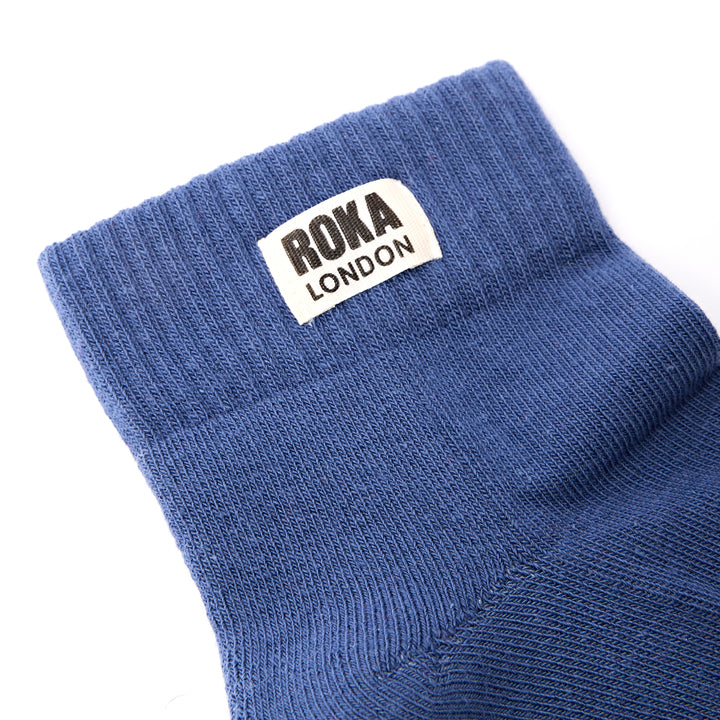 Wembley Ankle Socks for Men in Coastal Blue