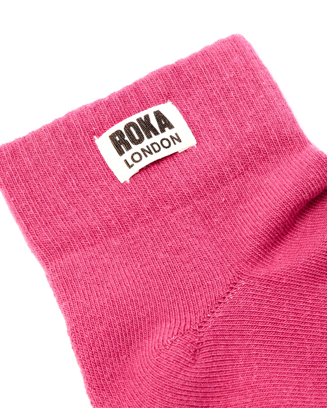 Wembley Ankle Socks for Women in Granita Red