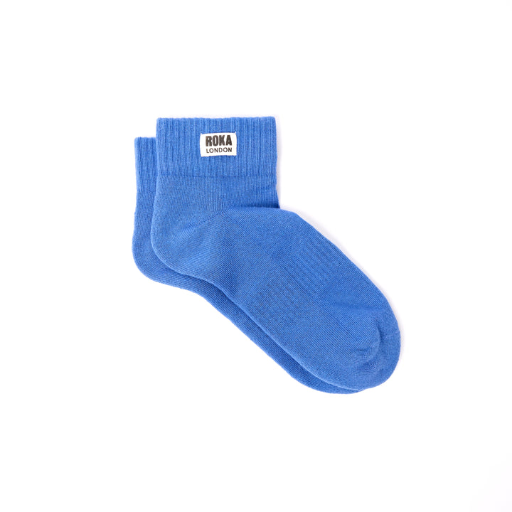 Wembley Ankle Socks for Women in Malibu Blue