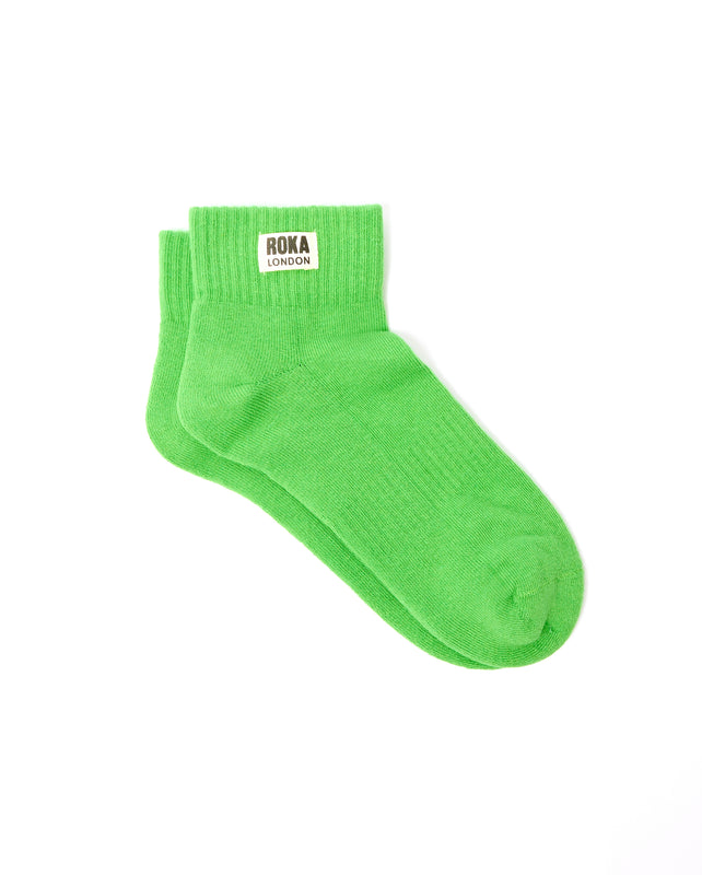 Wembley Ankle Socks for Women in Online Lime