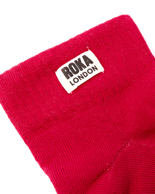 Wembley Ankle Socks for Women in Scarlet