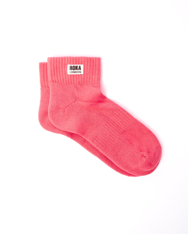Wembley Ankle Socks for Women in Sugar Coral
