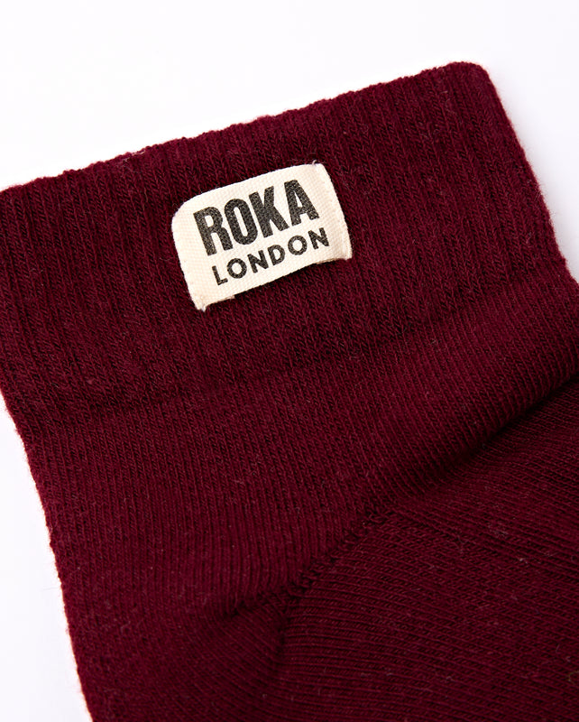 Wembley Ankle Socks for Women in Plum