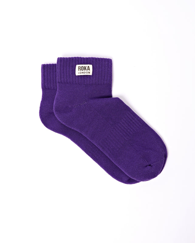 Wembley Ankle Socks for Women in Purple