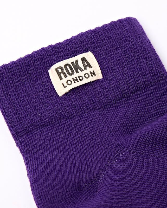 Wembley Ankle Socks for Women in Purple