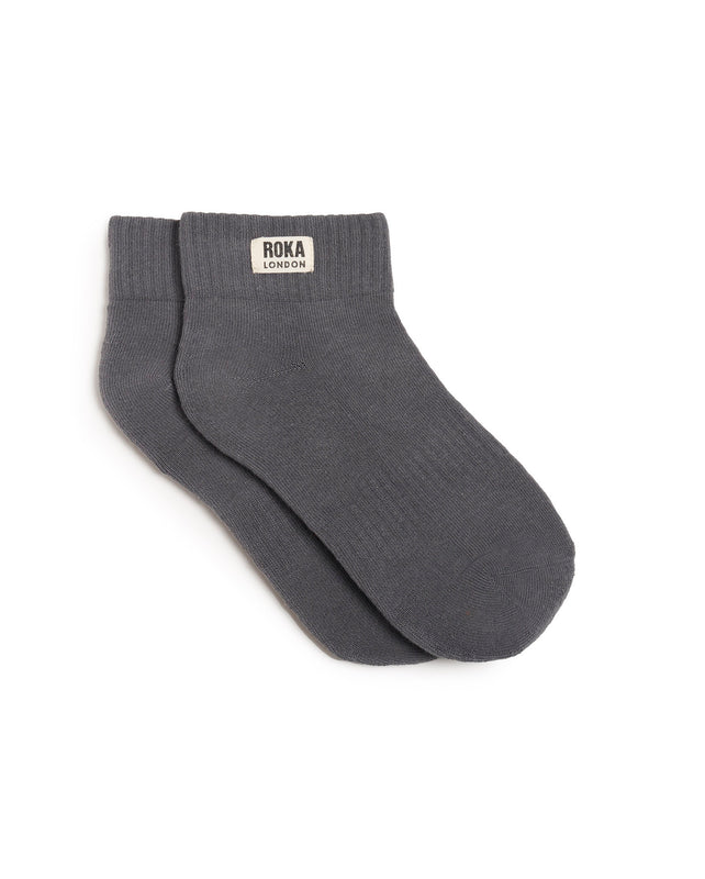 Wembley Ankle Socks for Women in Smoke
