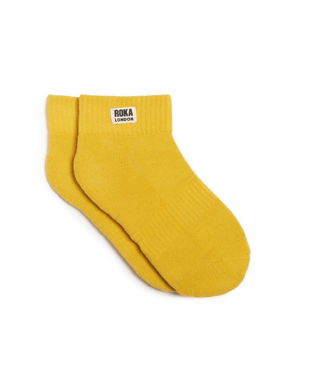Wembley Ankle Socks for Women in Summer Yellow