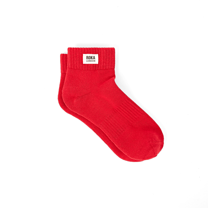 Wembley Ankle Socks for Women in Chilli Oil