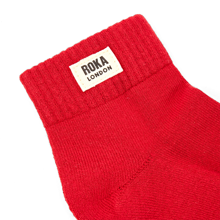 Wembley Ankle Socks for Women in Chilli Oil