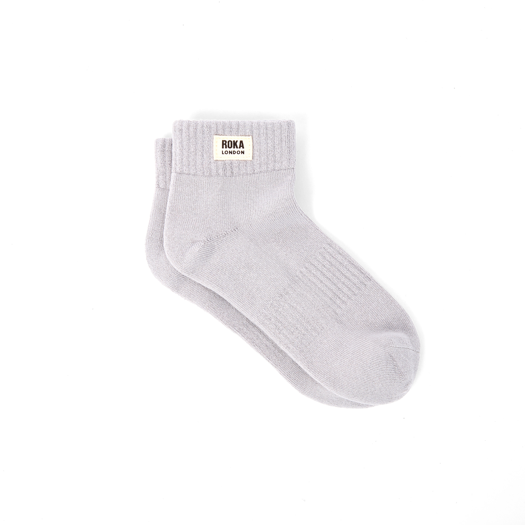 Wembley Ankle Socks for Women in Dove Grey