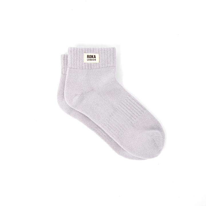 Wembley Ankle Socks for Women in Dove Grey