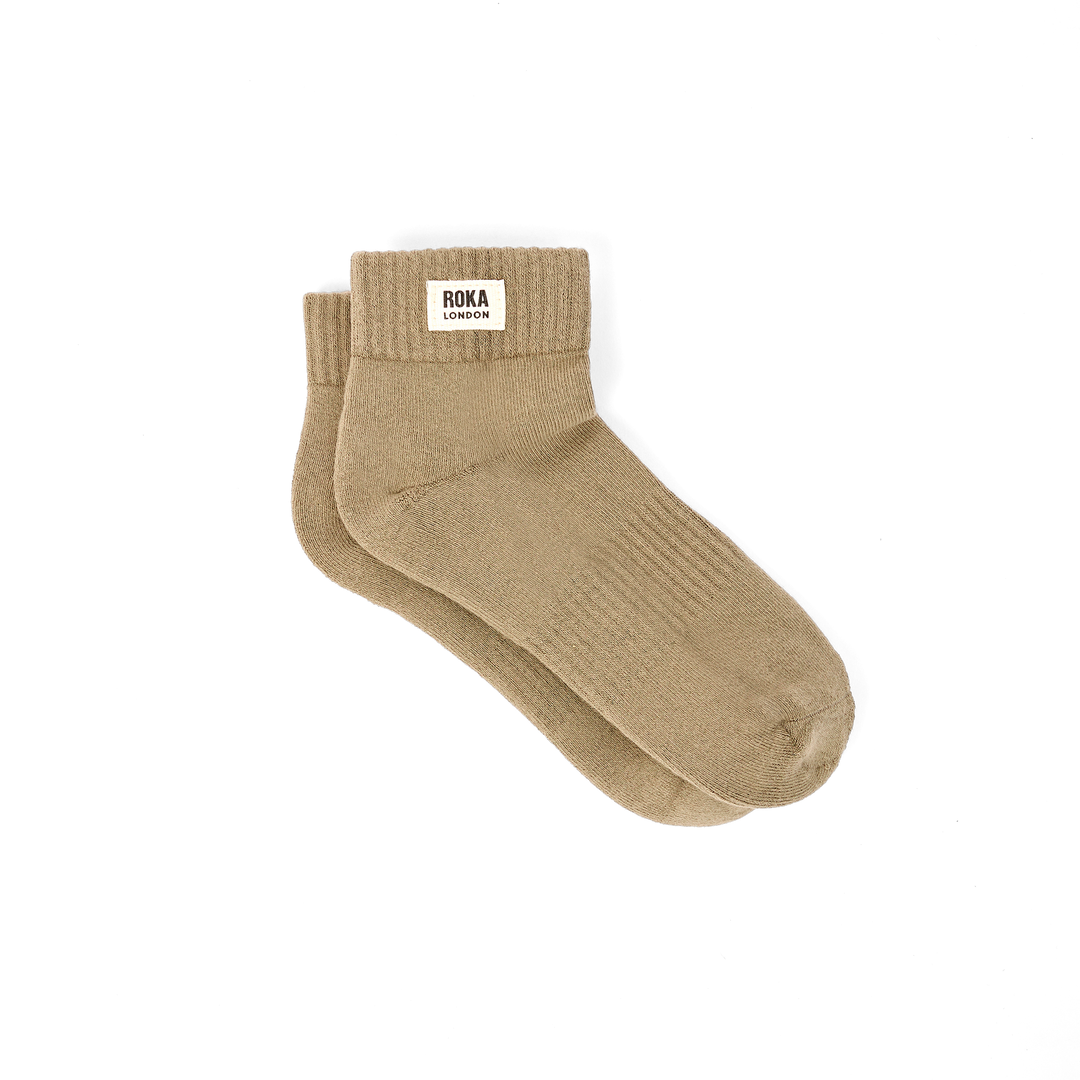 Wembley Ankle Socks for Women in Khaki