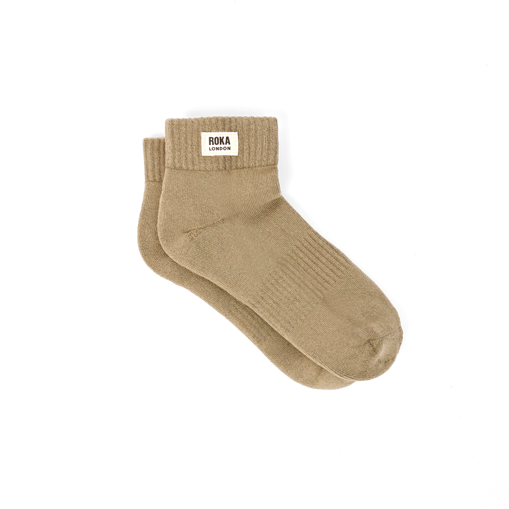 Wembley Ankle Socks for Women in Khaki