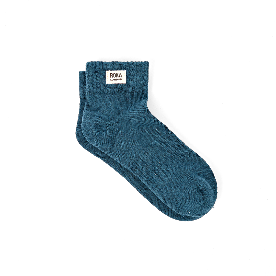 Wembley Ankle Socks for Women in Lagoon Blue