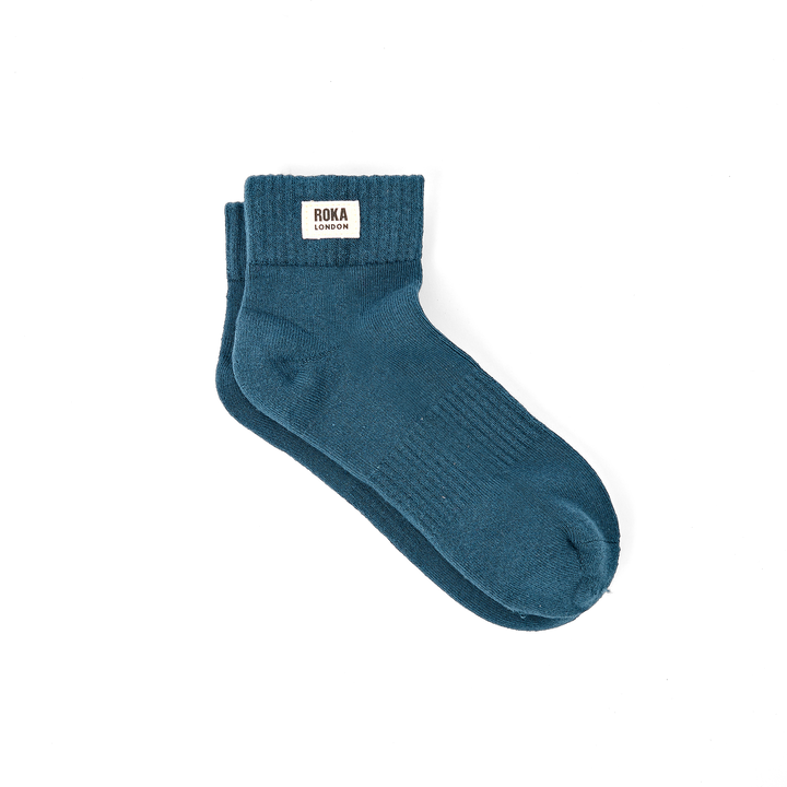 Wembley Ankle Socks for Women in Lagoon Blue
