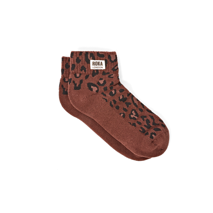 Wembley Ankle Socks for Women in Mini Leopard