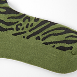 Wembley Ankle Socks for Women in Green Animal