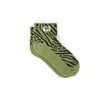 Wembley Ankle Socks for Women in Green Animal
