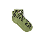 Wembley Ankle Socks for Women in Green Animal